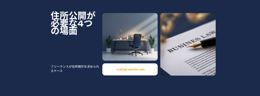 住所公開が必要な4つの場面